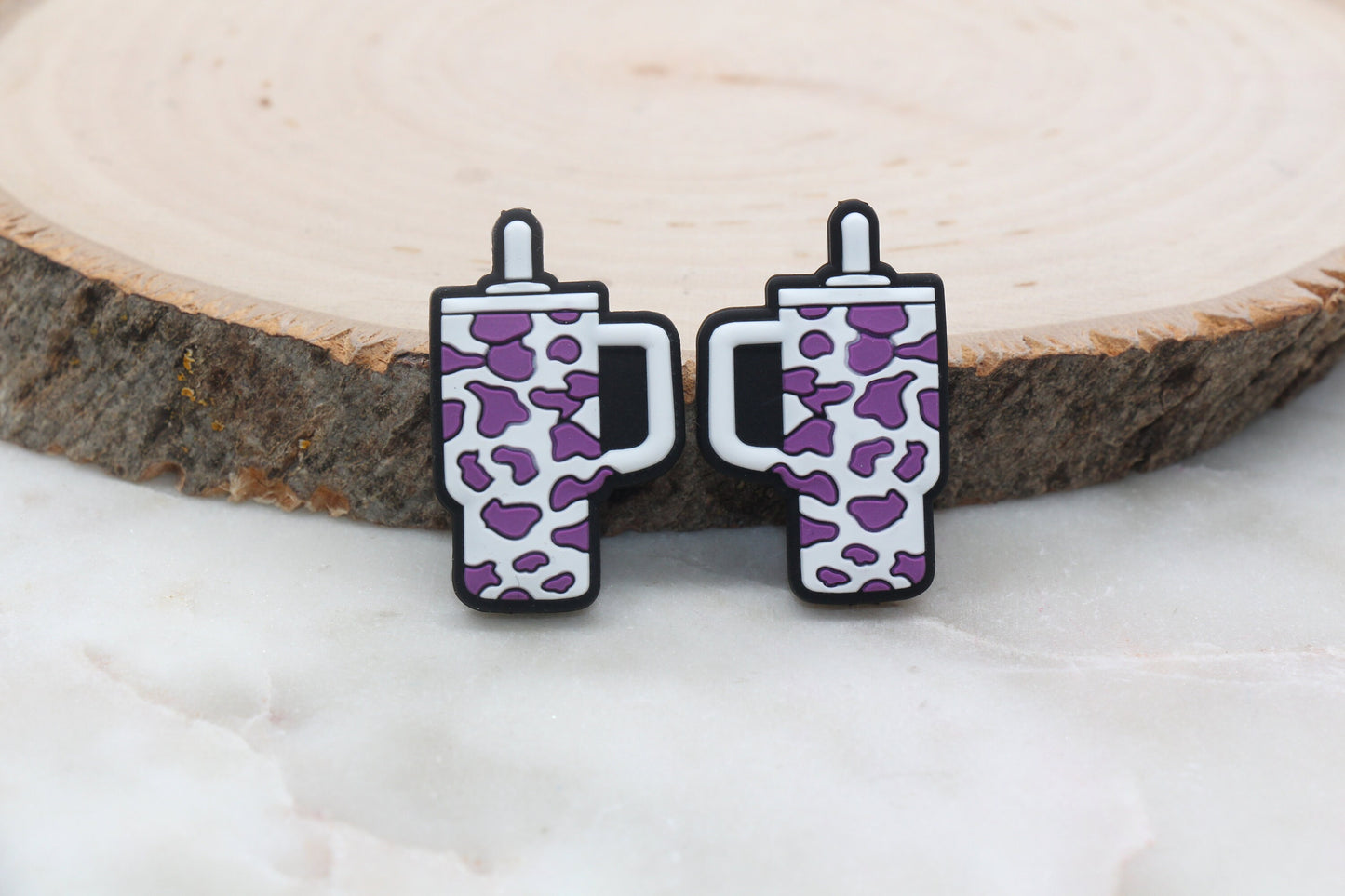 Cow Tumbler Silicone Focal Beads, Silicone Loose Beads, Bead for Pens, Beadable Pens #427