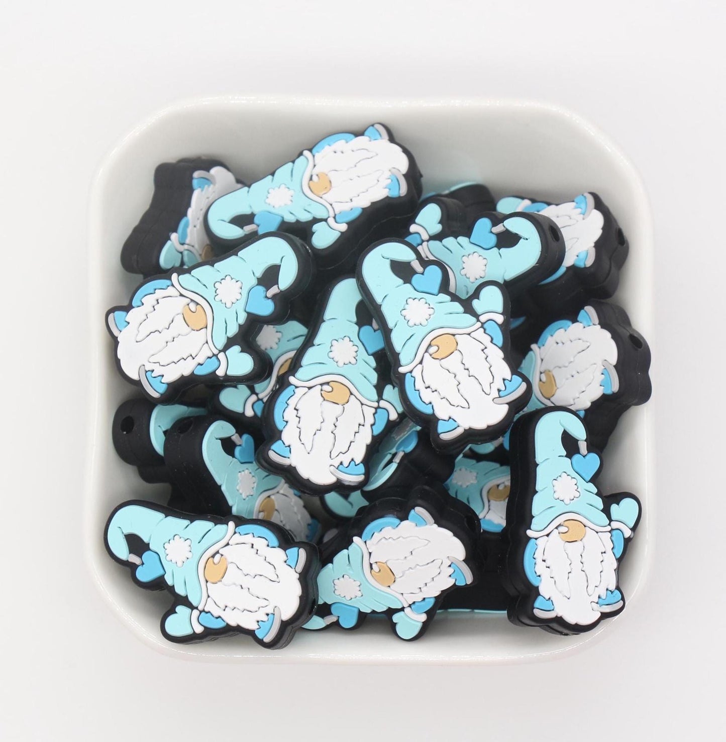 Winter Themed Focal Beads, Snowman, Penguin, Polar Bear, Gnome Focal Beads, Silicone Loose Beads, Beadable Pen Beads