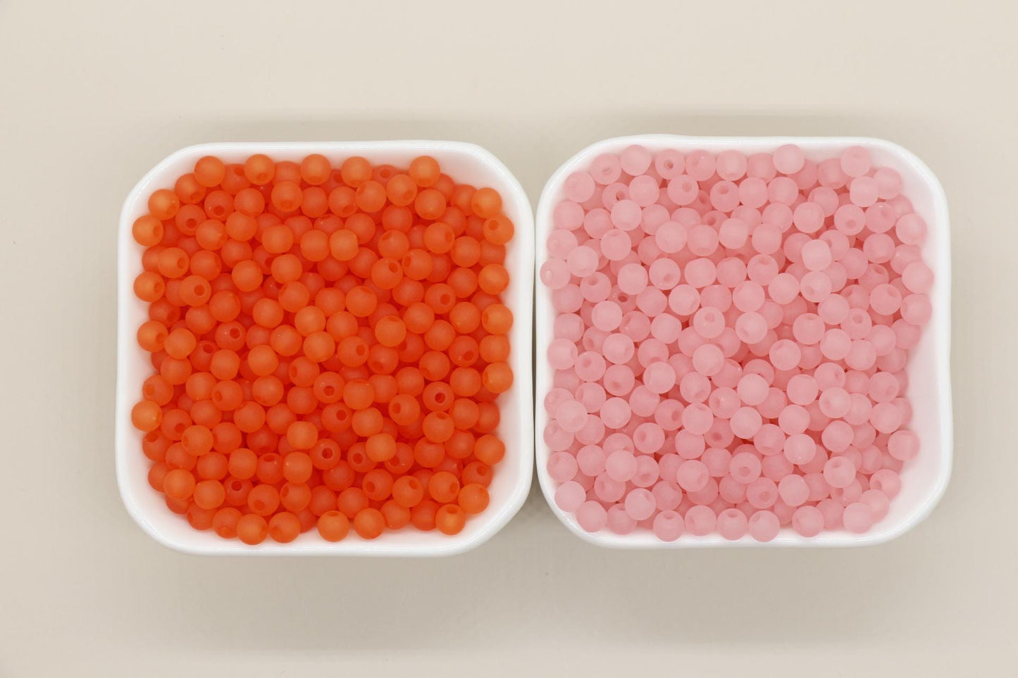 6mm Matte Beads, Frosted Gumball Beads, Plastic Round Beads, Chunky Beads, Beads for Bracelets, Acrylic Beads