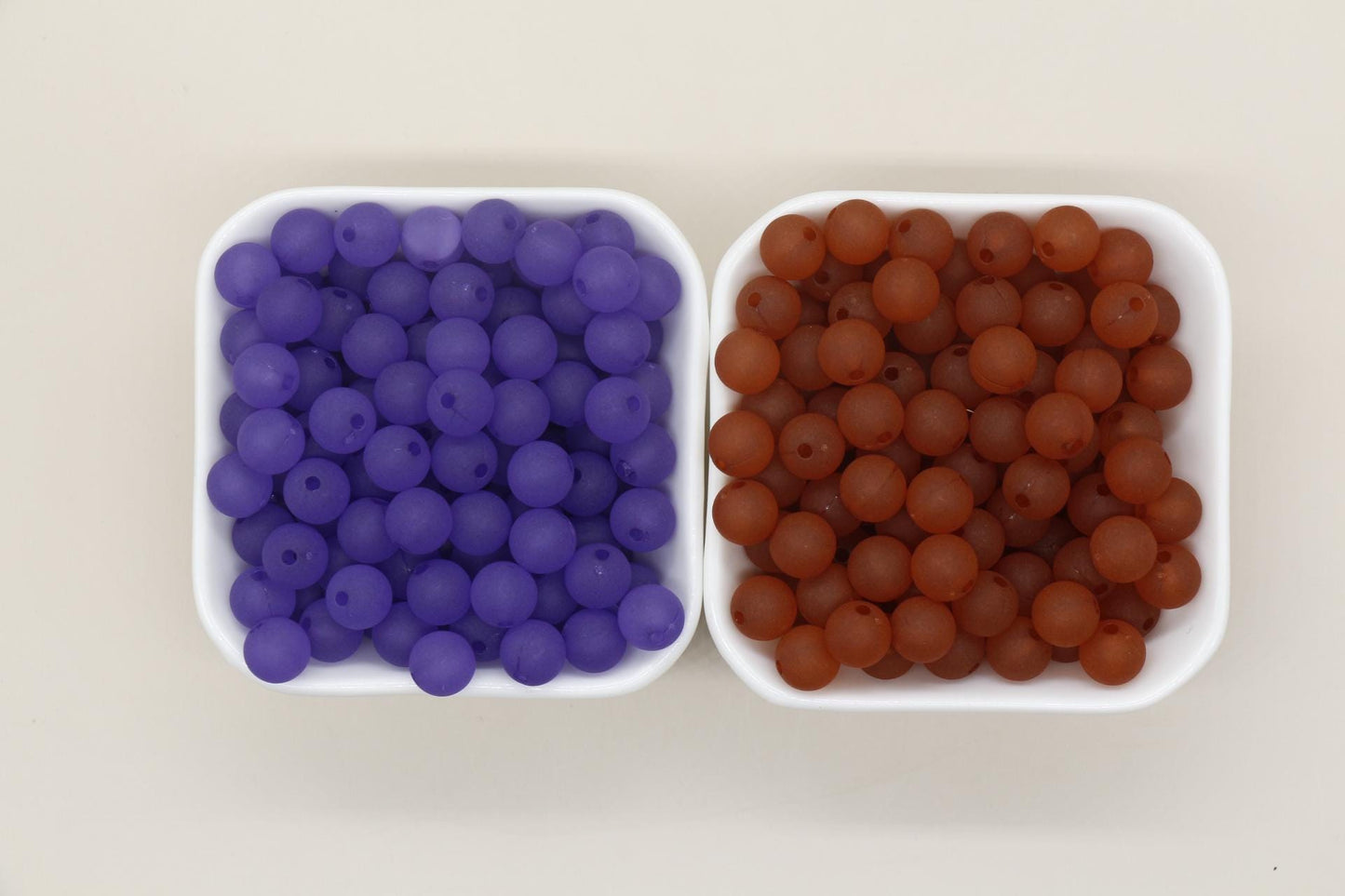 10mm Matte Beads, Frosted Gumball Beads, Plastic Round Beads, Chunky Beads, Round Plastic Beads