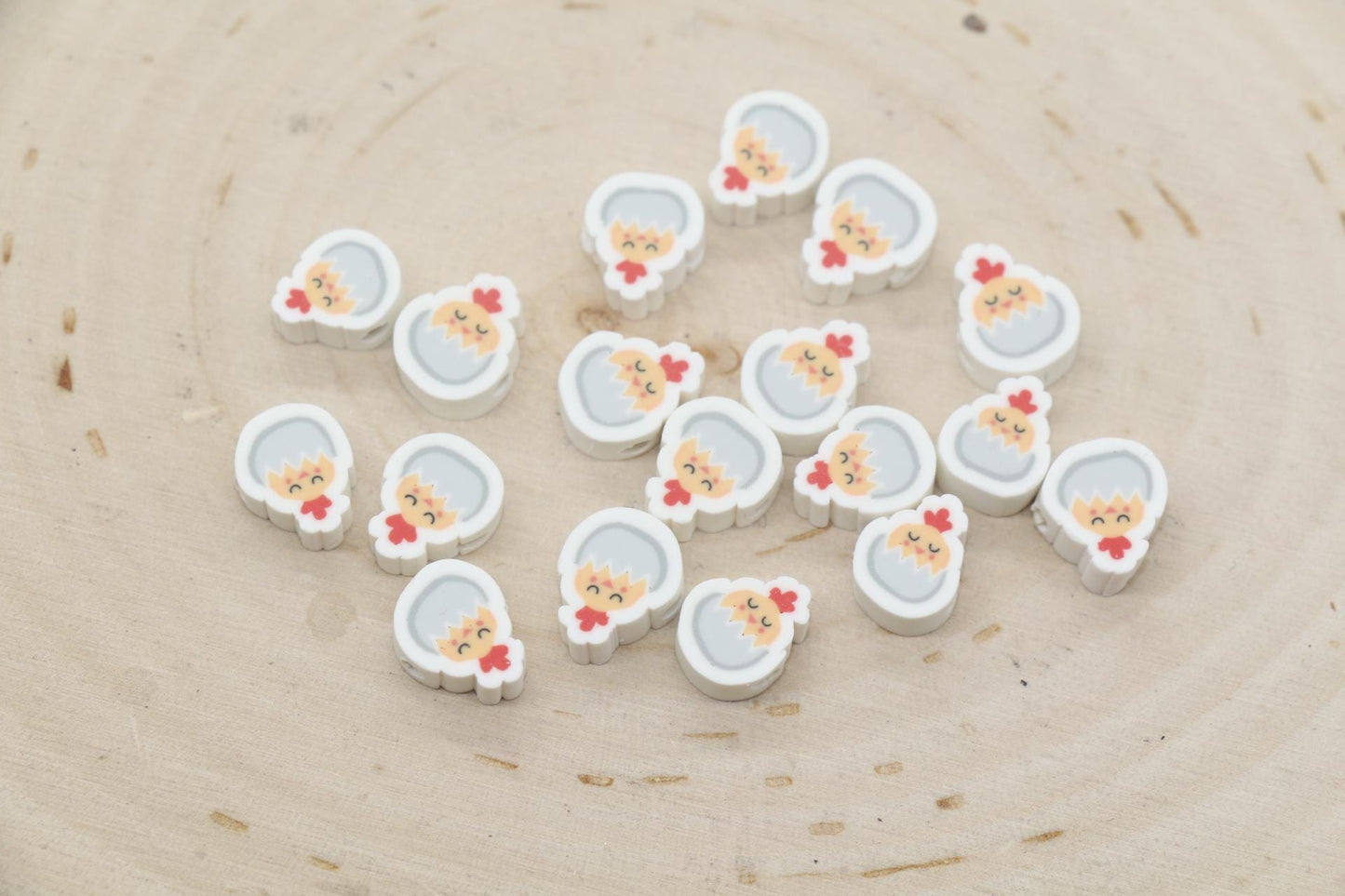 Easter Beads, Easter Polymer Clay Beads, Easter Egg Beads, Easter Bunny Beads, Jewelry Beads, Beads for Bracelet