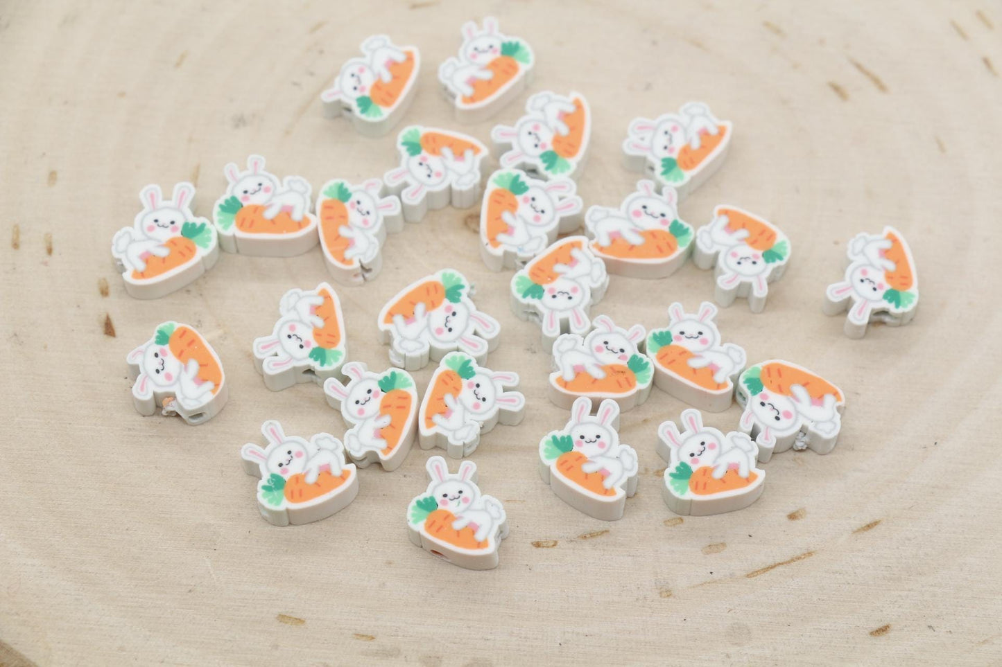 Easter Beads, Easter Polymer Clay Beads, Easter Egg Beads, Easter Bunny Beads, Jewelry Beads, Beads for Bracelet