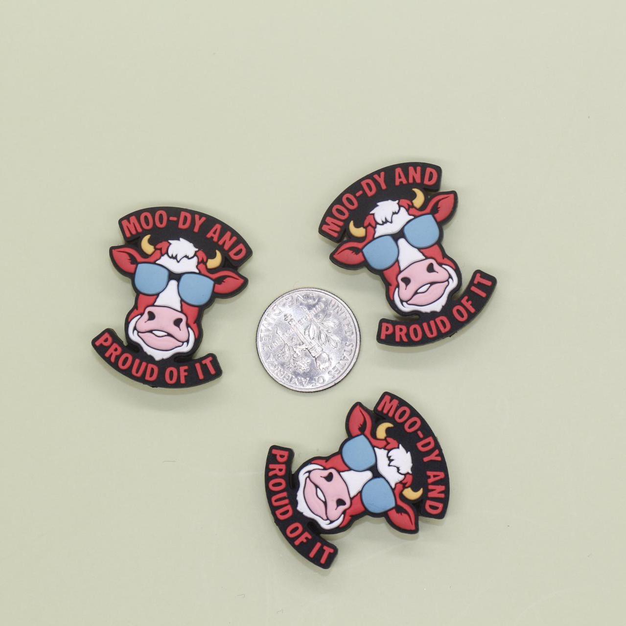 Moody And Proud Of It Focal Silicone Beads, Focal Bead for Beadable Pens and Keychain Lanyard #F770