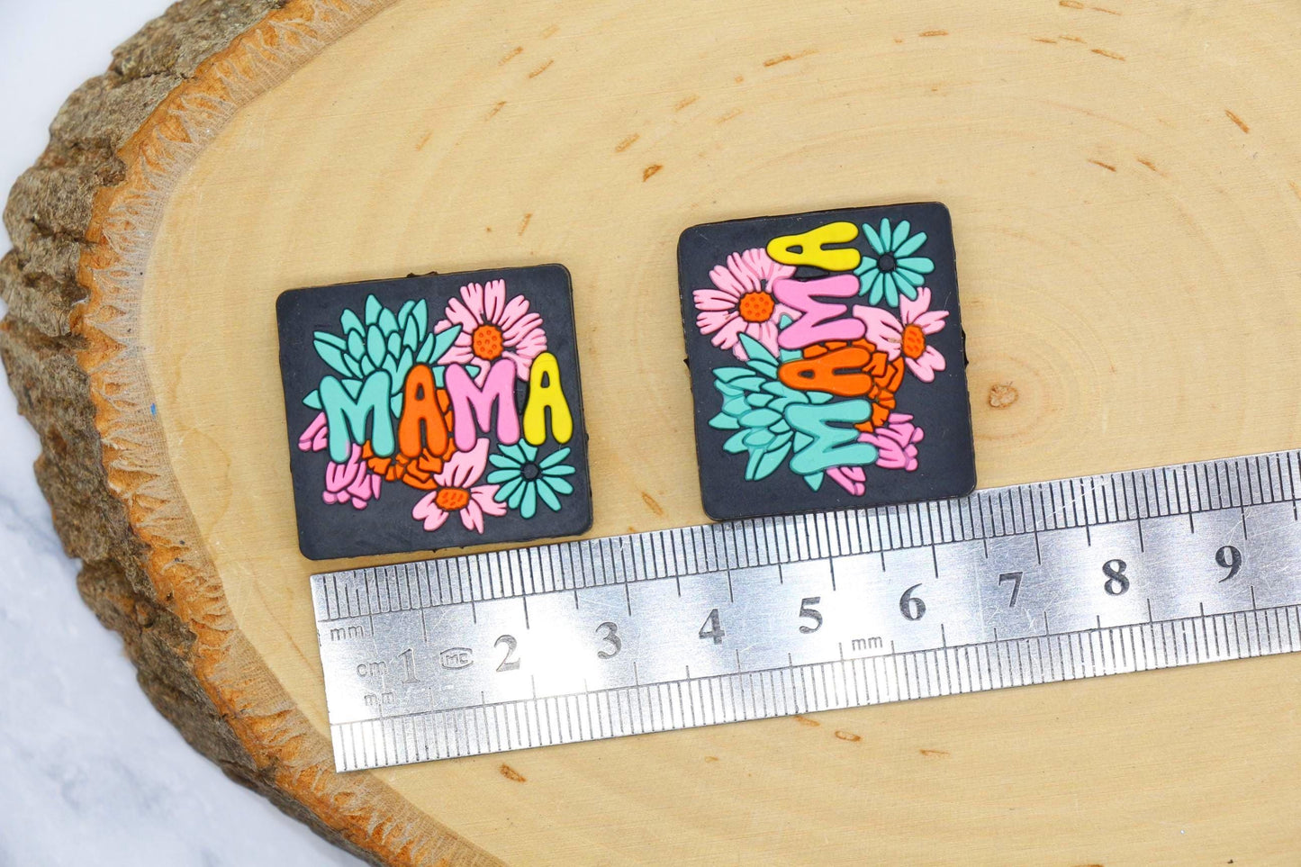 Mama Silicone Beads, Mama Focal Beads for Jewelry Making, Gift for Mom, Mother's Day Gift #898