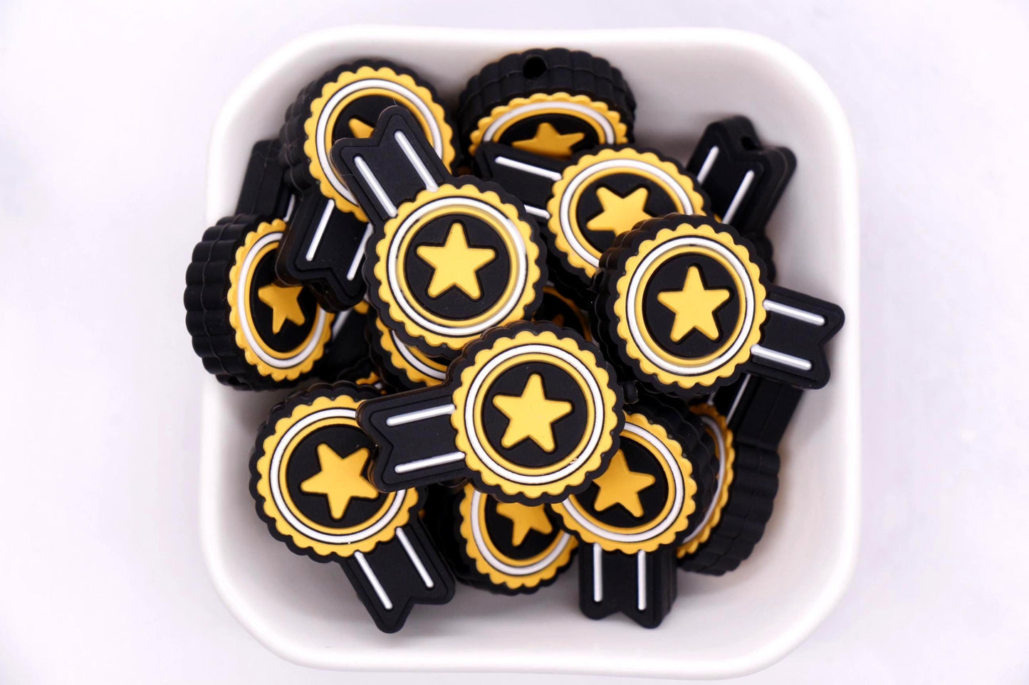 Graduation Silicone Beads, Cap and Gown Focal Beads, DIY Graduation Jewelry Supplies, Gift for Seniors, Gift for Graduates