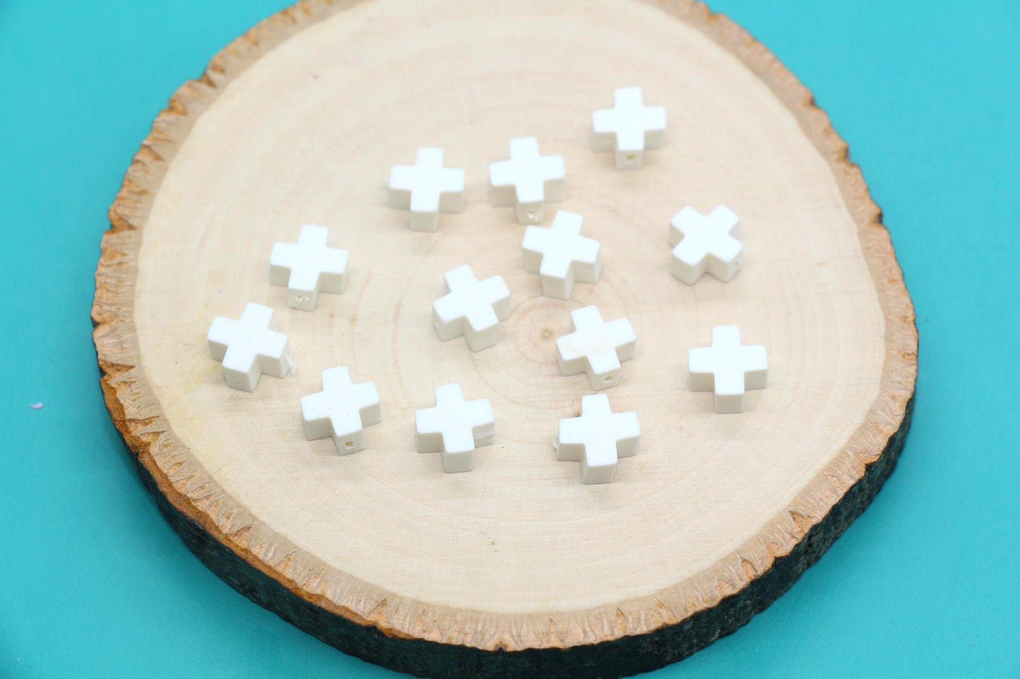 Polymer Clay Beads, Cross Beads , Jewelry Making Supplies for DIY Bracelets, Necklaces