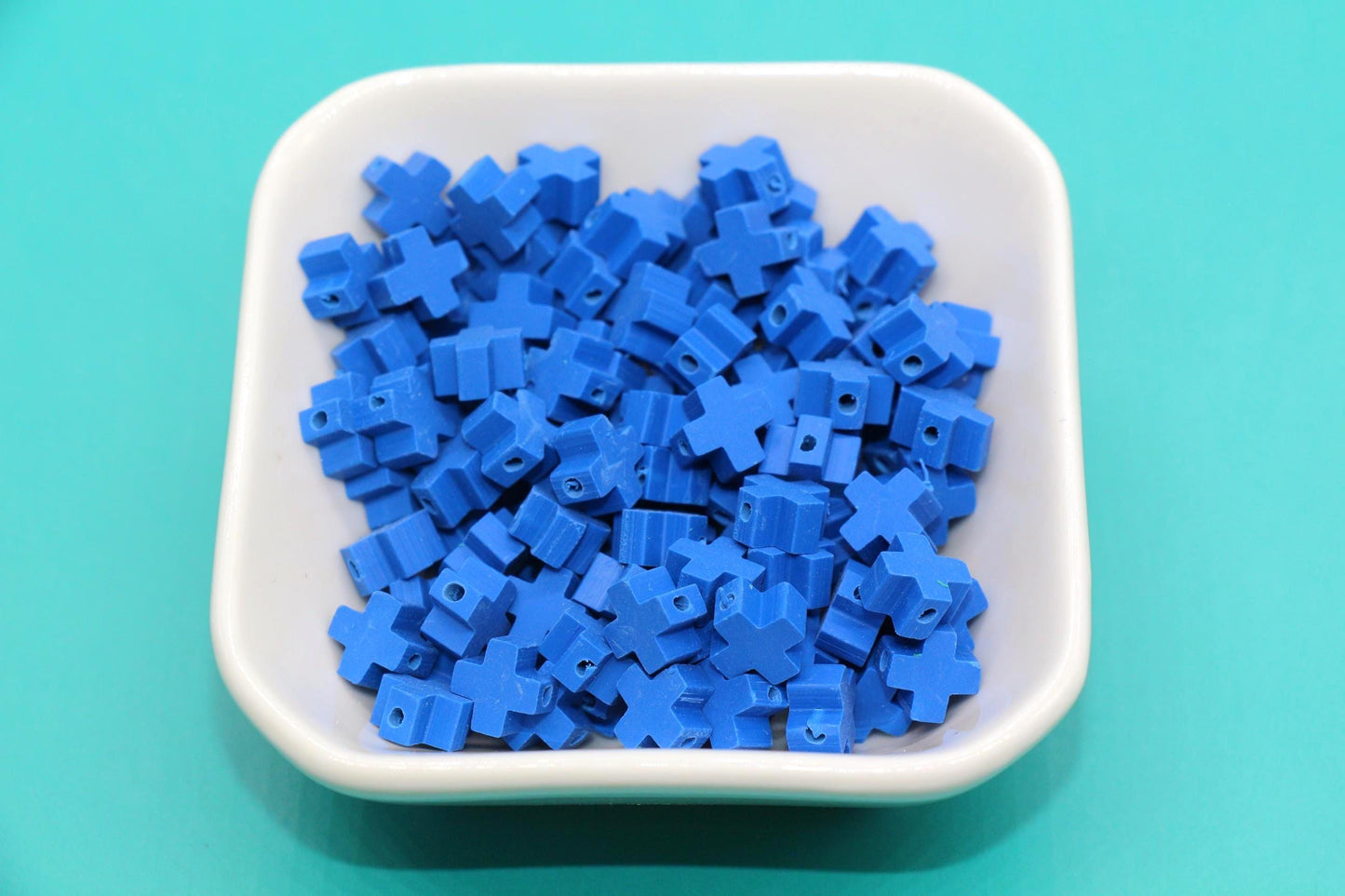 Polymer Clay Beads, Cross Beads , Jewelry Making Supplies for DIY Bracelets, Necklaces