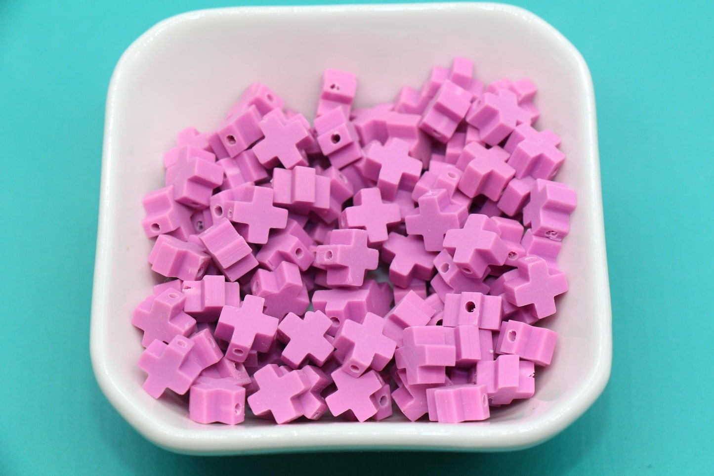 Polymer Clay Beads, Cross Beads , Jewelry Making Supplies for DIY Bracelets, Necklaces