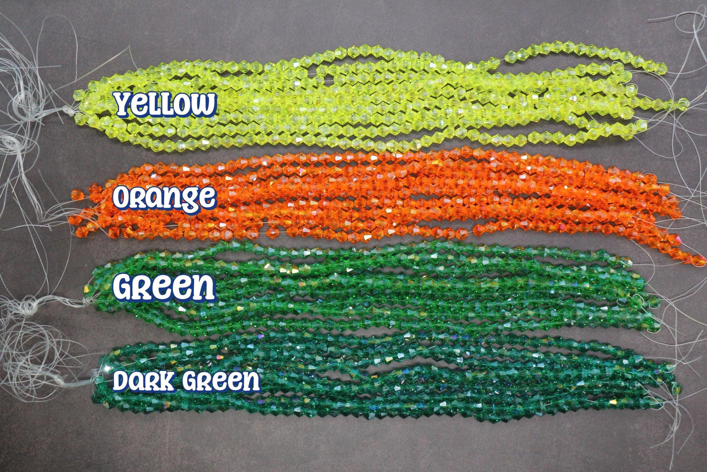 AB Color Bicone Beads, 4mm & 6mm Faceted Spacer Beads, Aurora Borealis Glass Beads for Bracelet Making, Jewelry Supplies