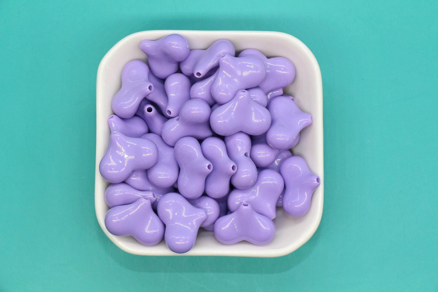 Heart Beads, Plastic Heart Shape Beads for Jewelry Making, DIY Bracelets, Necklaces, Keychains, Crafts - Valentine’s Day Supplies