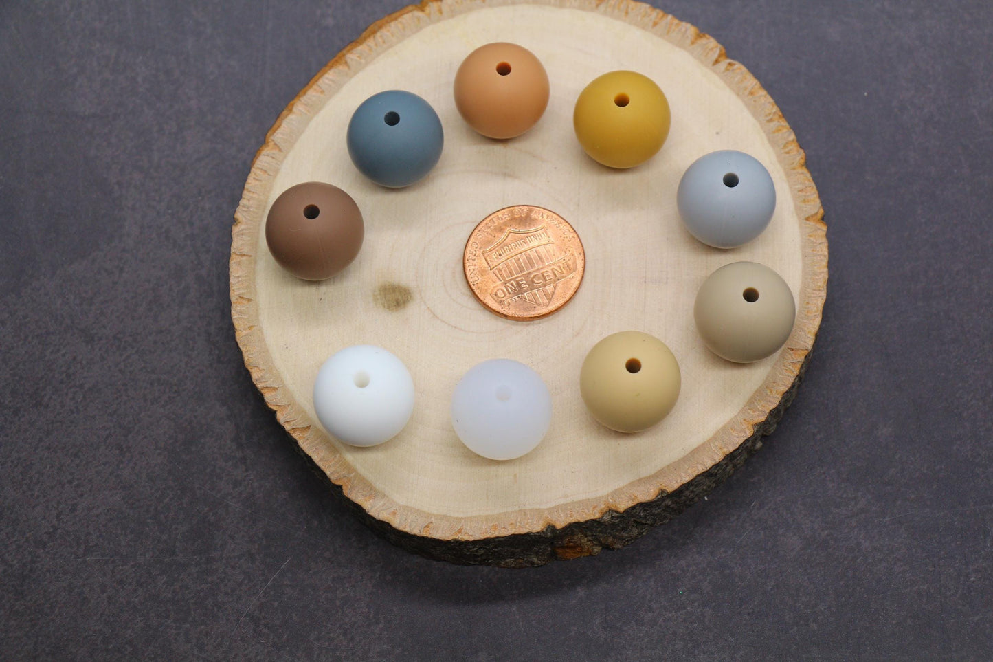 15mm Earth tones Silicone Beads for Bracelets, Soft Round DIY Jewelry Beads, Keychain Craft Supplies, Silicone Beads for DIY Jewelry Making