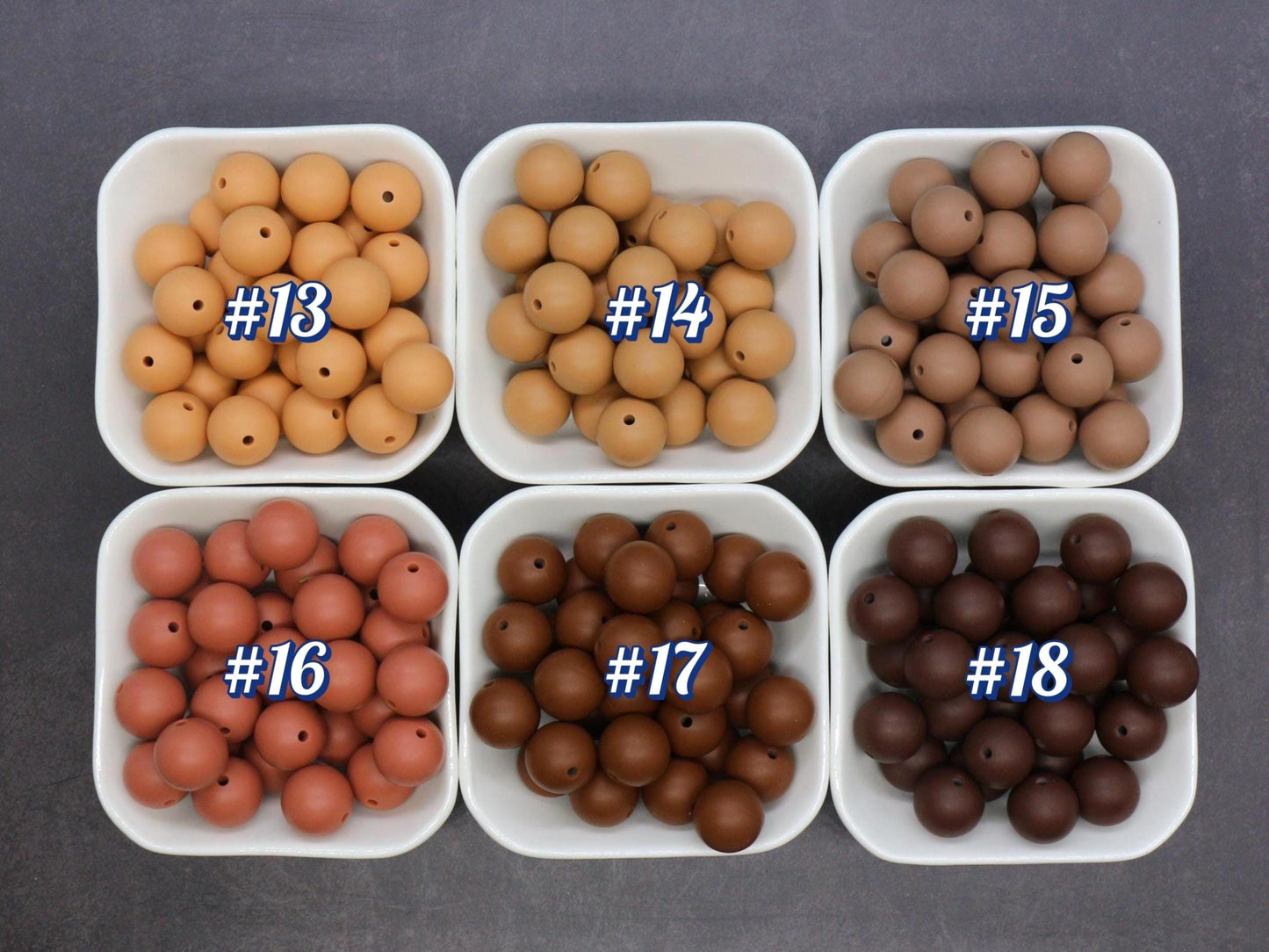 15mm Earth tones Silicone Beads for Bracelets, Soft Round DIY Jewelry Beads, Keychain Craft Supplies, Silicone Beads for DIY Jewelry Making