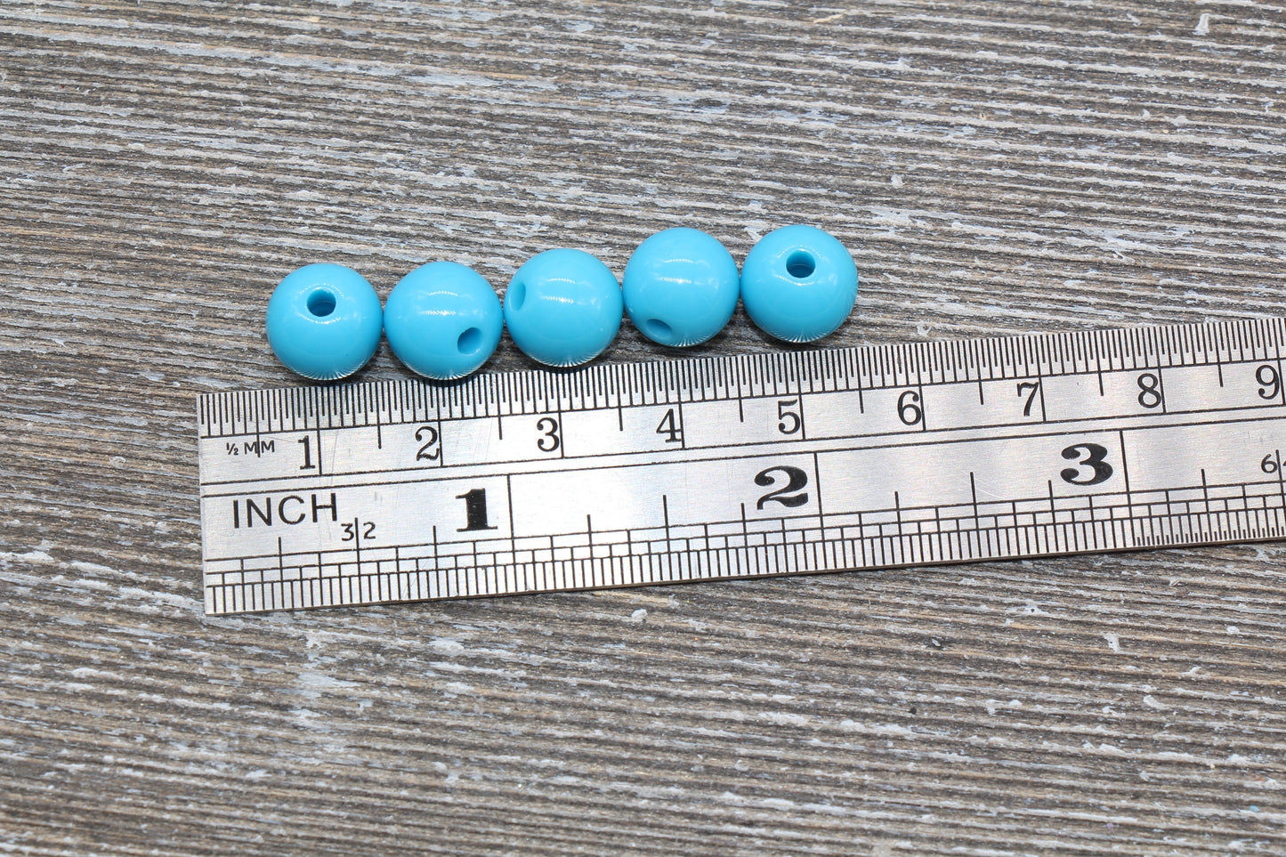 10mm Blue Gumball Beads, Round Acrylic Loose Beads, Bubblegum Beads, Chunky Beads, Gumball Beads, Smooth Plastic Round Beads #321