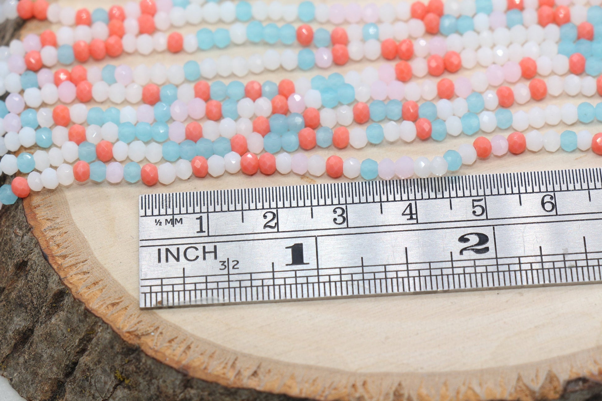 3mm Faceted Glass Beads, Mix Glass Seed Beads, Jewelry Making Beds, Bracelet Beads, Full Strand
