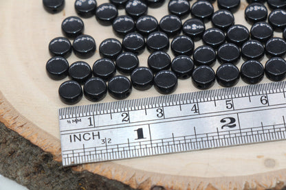 Black Round Beads, Acrylic Round Beads, Acrylic Spacer Beads, Black Round Beads, Acrylic Blank Round Beads, Size 7mm #3169