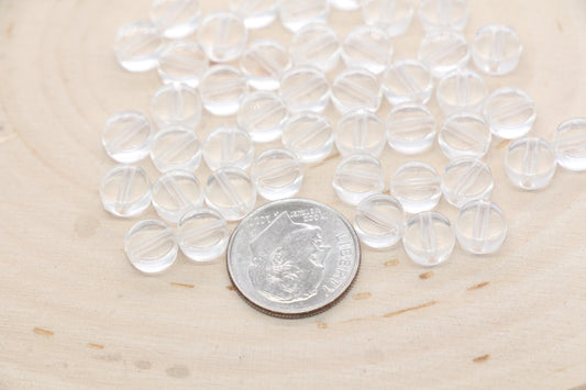 Transparent Round Spacer Beads, Acrylic Spacer Beads, Clear Round Blank Beads, Acrylic Blank Round Beads, Size 7mm #3276