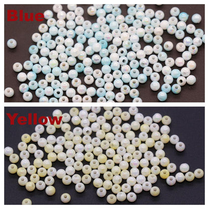 4mm Ombre Beads, Plastic Iridescent Beads, Round Spacer Beads, Bubblegum Beads, Beads for Bracelets, Mermaid Beads, Jewelry Making Beads