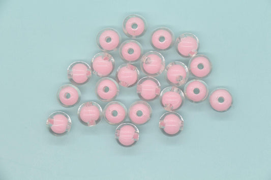 12mm Pink Beads, Round Pink Gumball Beads, Bubblegum Beads, Chunky Beads, Plastic Beads, Beads for Bracelets #3581