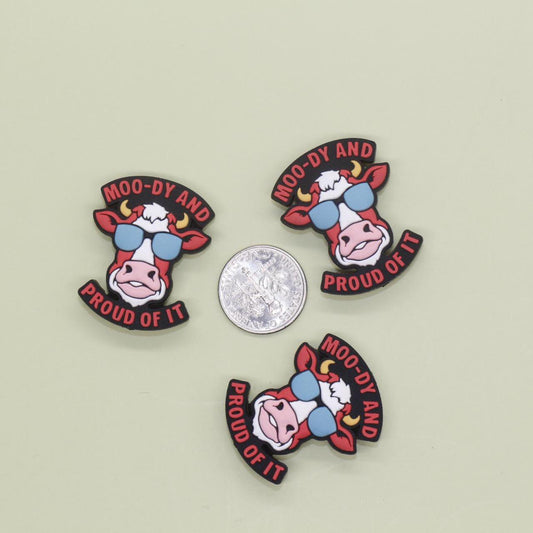 Moody And Proud Of It Focal Silicone Beads, Focal Bead for Beadable Pens and Keychain Lanyard #F770