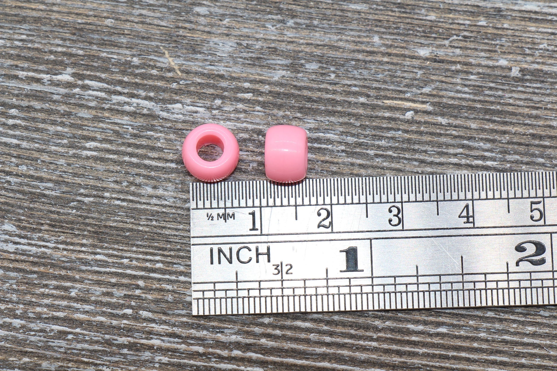 Pink Beads, Acrylic Smooth Baby Pink Loose Beads, Plastic Bubblegum Beads, Chunky Beads, Spacer Beads #259