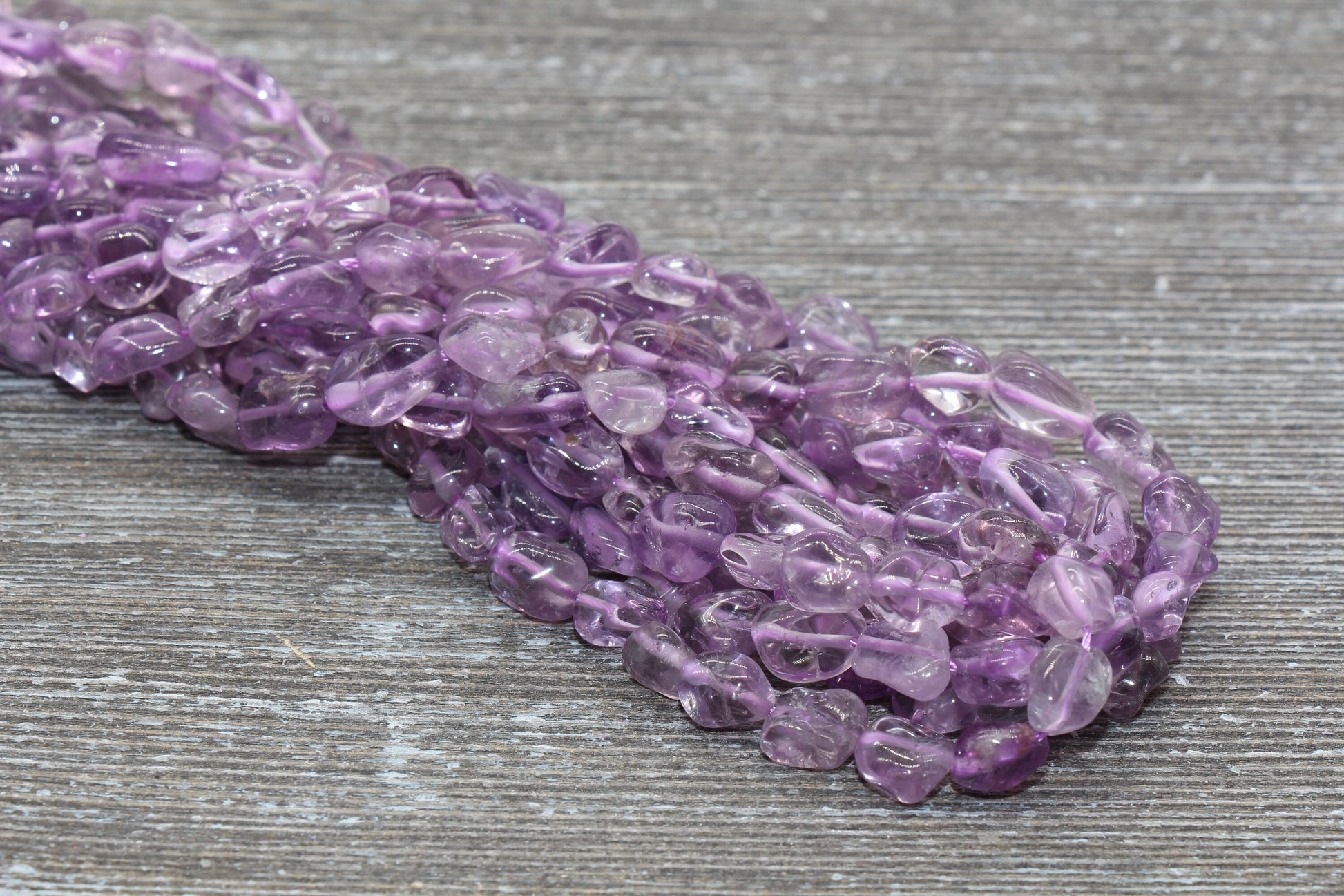 Amethyst Nugget Beads, Amethyst Gemstone Nugget Beads, Purple Loose Beads, Pebble Nugget Beads, Size 6mm-8mm #2