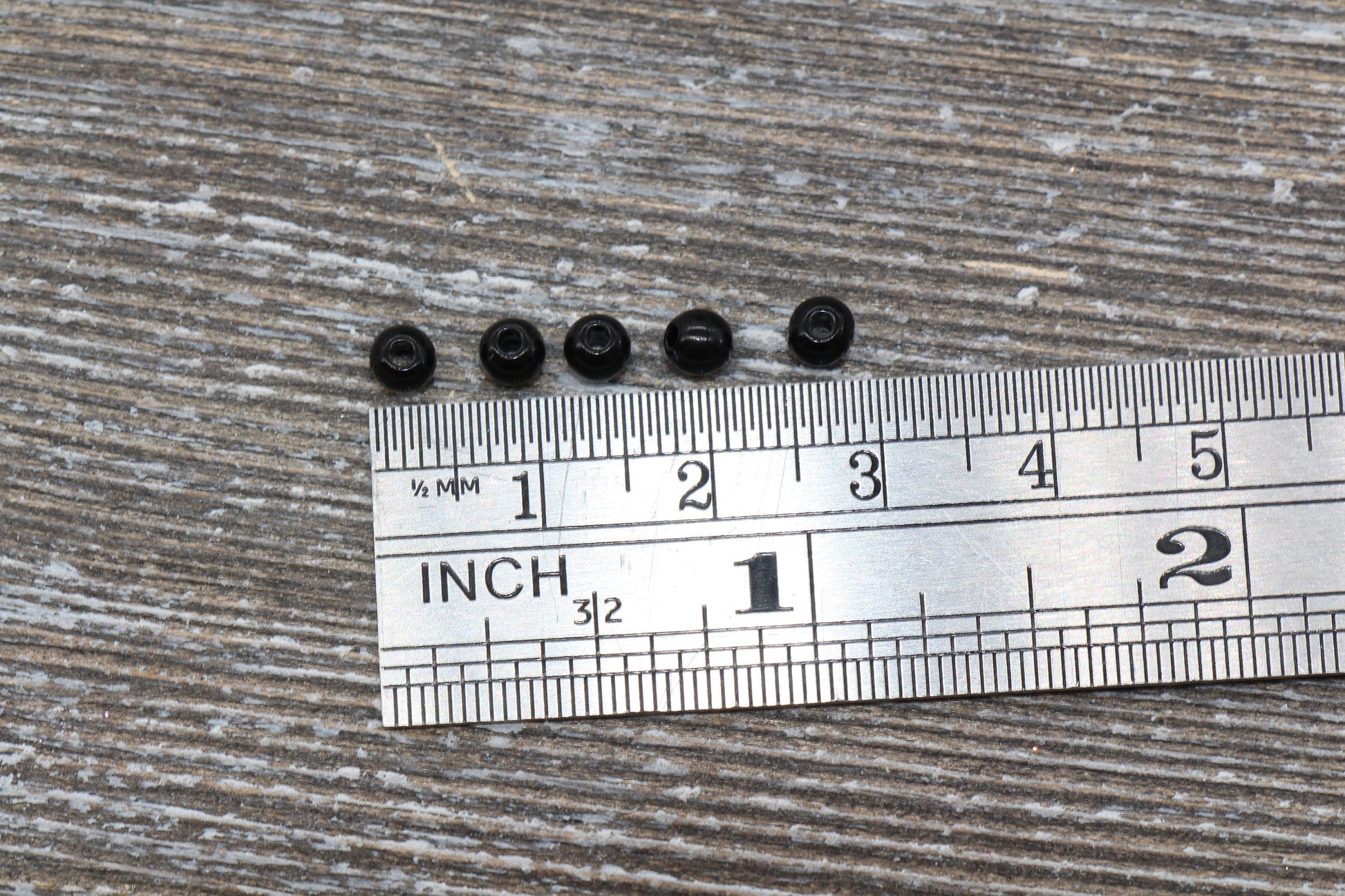 4mm Black Round Beads, Acrylic Black Gumball Beads, Smooth Round Spacer Beads, Bubblegum Beads, Plastic Round Bead #240