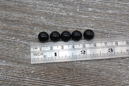 10mm Black Gumball Beads, Round Acrylic Loose Beads, Bubblegum Beads, Chunky Beads, Gumball Beads, Smooth Plastic Round Beads #331