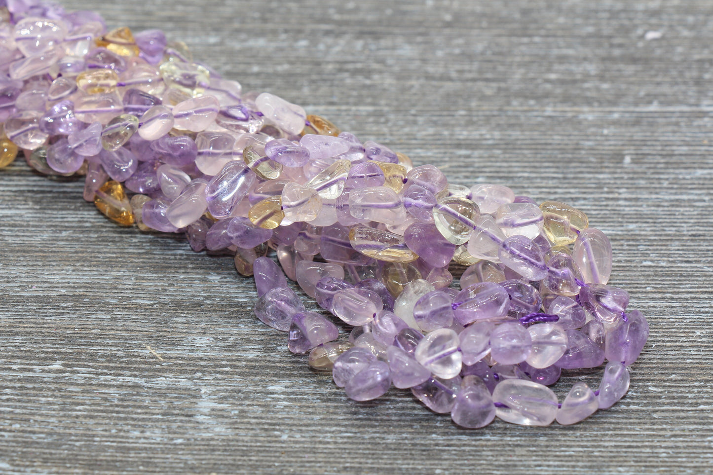 Ametrine Nugget Beads, Chip Gemstone Nugget Beads, Purple Loose Beads, Pebble Nugget Beads, Size 6mm-8mm #3