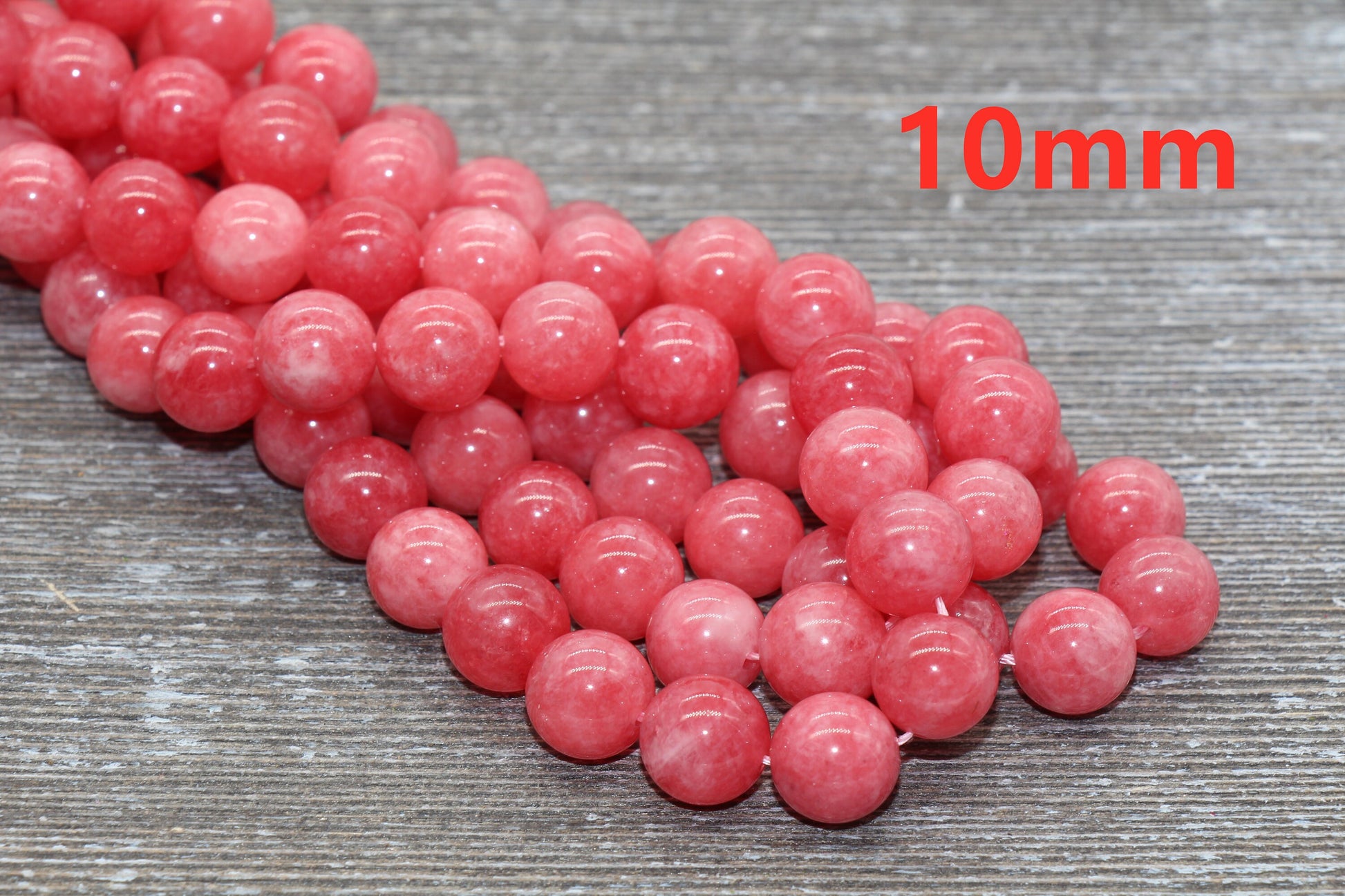 Rhodochrosite Jasper Beads, Gemstone Round Loose Beads, Sizes 6mm 8mm 10mm , Full Strand 15.5 inch, #122