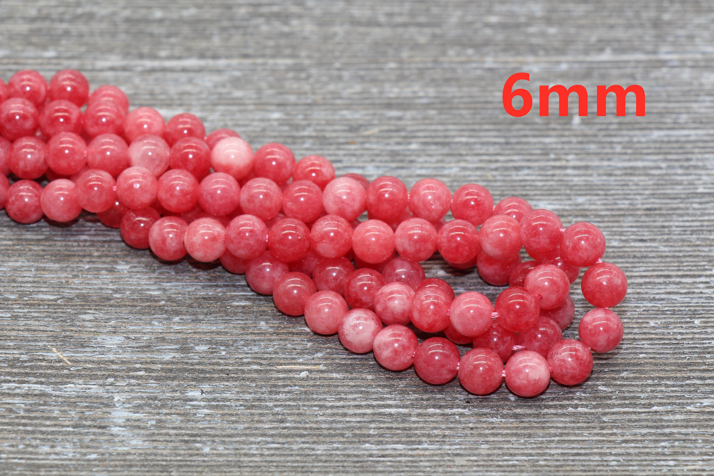 Rhodochrosite Jasper Beads, Gemstone Round Loose Beads, Sizes 6mm 8mm 10mm , Full Strand 15.5 inch, #122