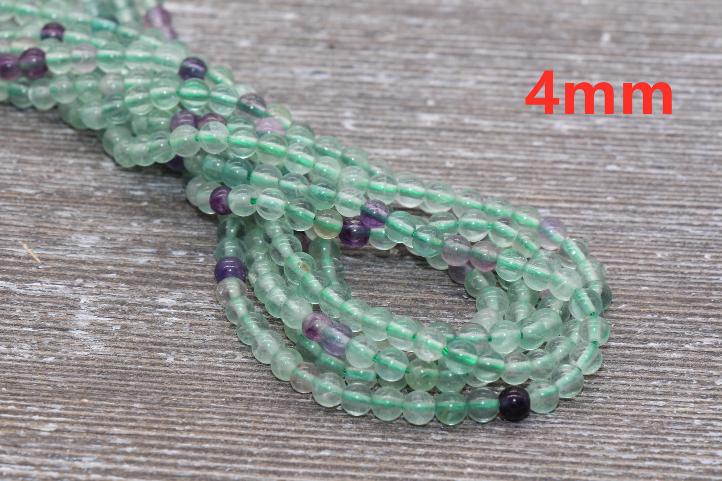 Fluorite Rainbow Beads, Multicolor Fluorite Beads, Natural Gemstone Round Beads, Size 4mm 6mm 8mm 10mm, Full Strand 15.5" #66