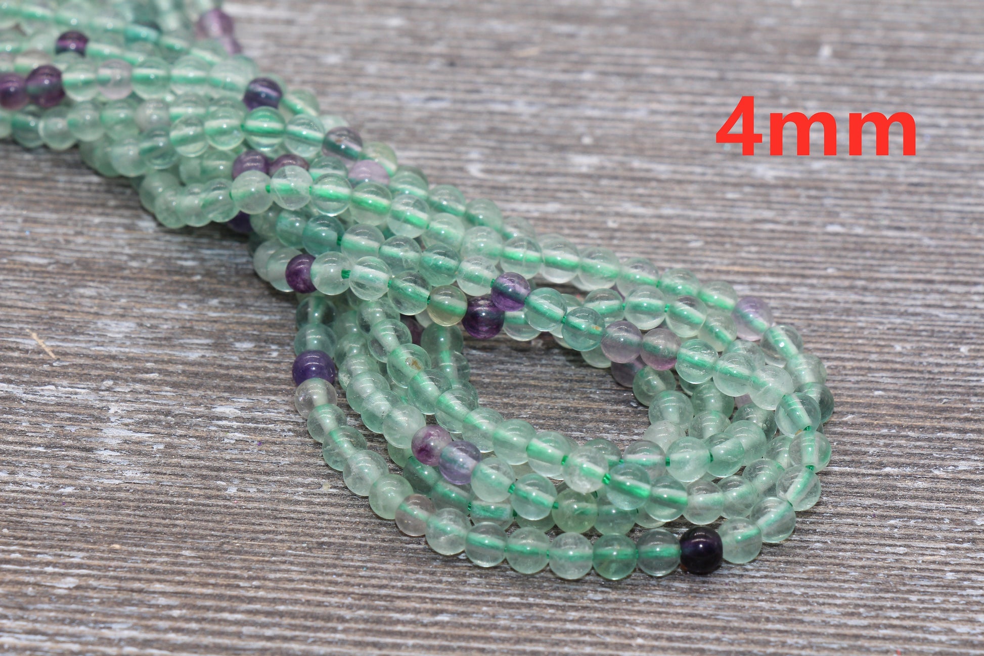 Fluorite Rainbow Beads, Multicolor Fluorite Beads, Natural Gemstone Round Beads, Size 4mm 6mm 8mm 10mm, Full Strand 15.5" #66