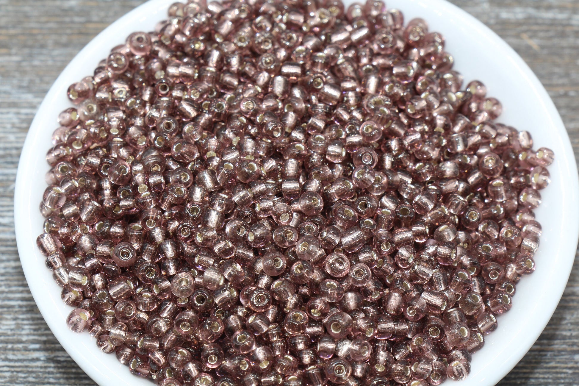 Transparent Glass Beads with Silver Lined, 4mm 6/0 Glass Round Beads, Trans Seed Beads, Rocailles Beads, Beading Supplies #1232