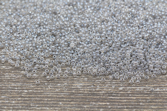 2mm Gray Creamy Seed Beads, 2mm 12/0 Glass Round Seed Beads, Glossy Gray Seed Beads, Round Beads, Beading Supplies #1309