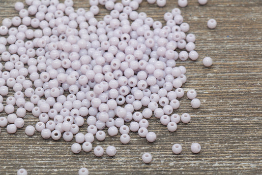 4mm Lilac Jelly Round Beads, Acrylic Jelly Gumball Beads, Lilac Round Spacer Beads, Bubblegum Beads, Plastic Round Smooth Bead #1318