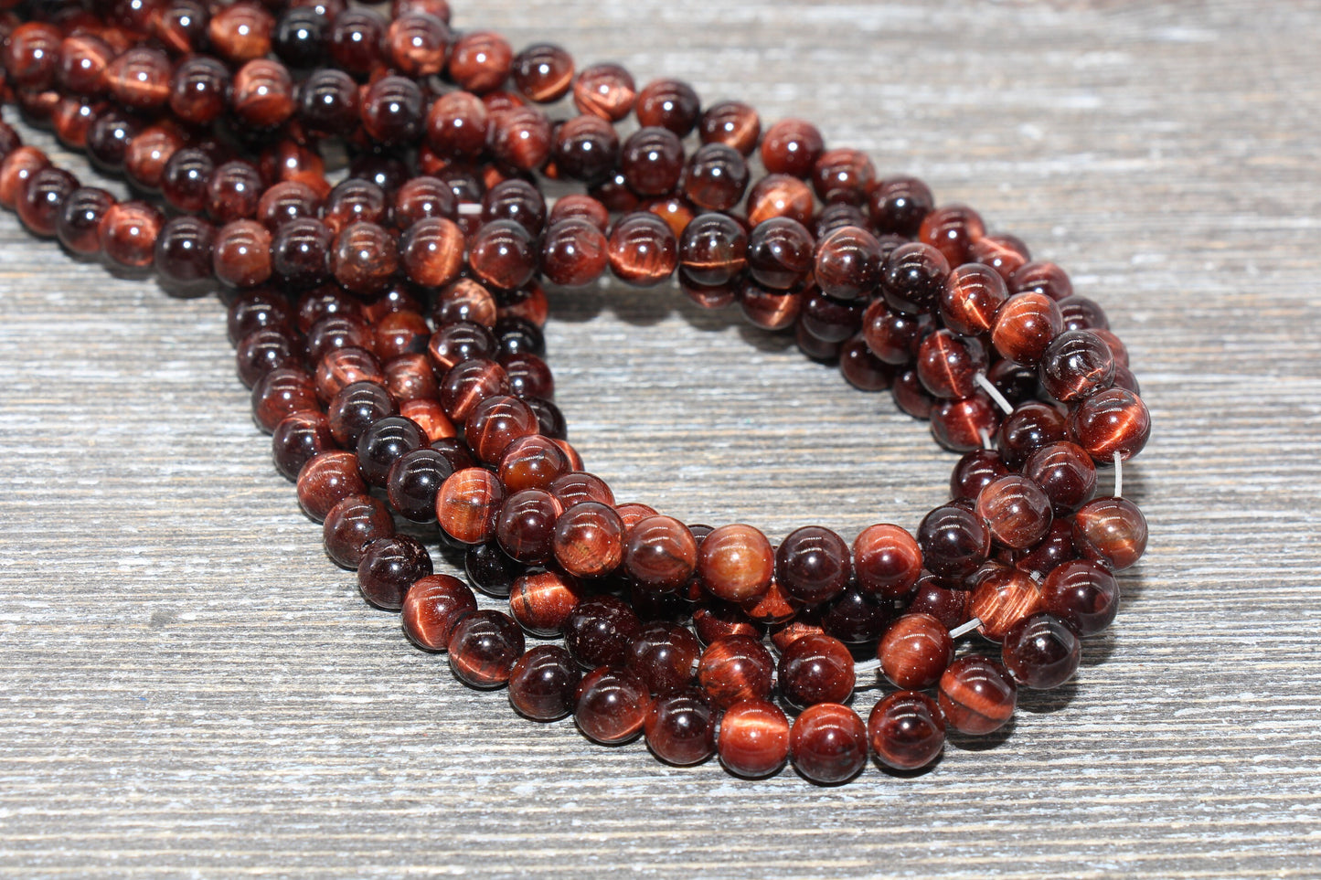 10mm Red Tiger Eye Beads, Tiger Eye Round Stone Beads, Gemstone Round Beads, Full Strand 15.5 inch #167