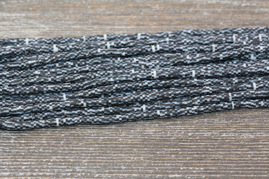 4mm Black with White Speckled Heishi Beads, Mix Color Polymer Clay Disc Beads, African Disc Beads, Vinyl Heishi, 16 inch Strand #264