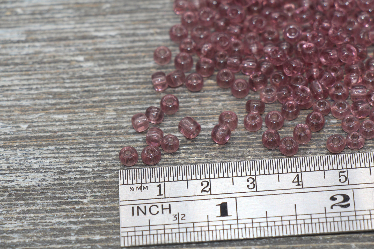 Transparent Glass Seed Beads, 4mm 6/0 Glass Round Seed Beads, Trans Seed Beads, Rocailles Beads, Beading Supplies #2272