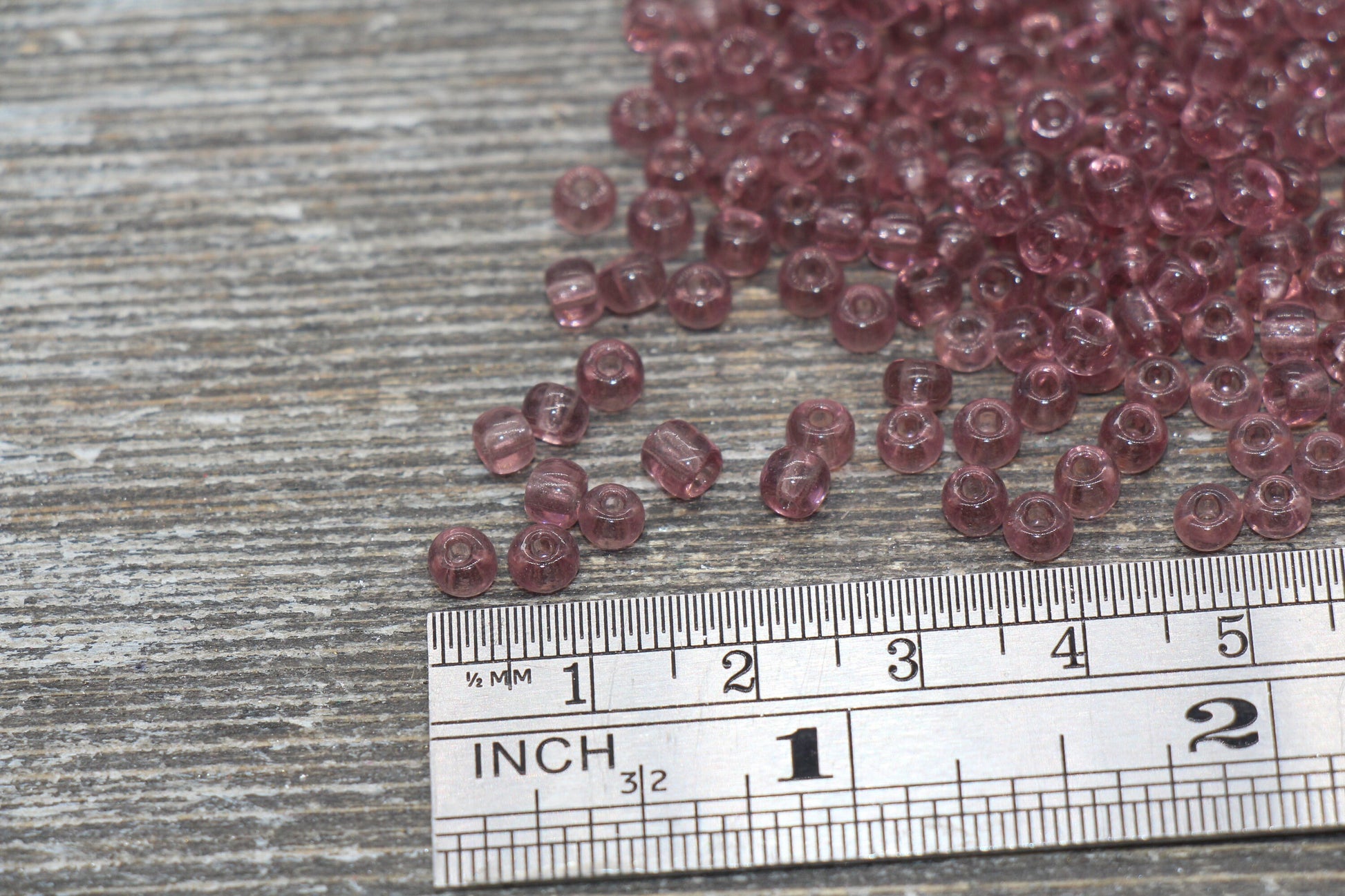 Transparent Glass Seed Beads, 4mm 6/0 Glass Round Seed Beads, Trans Seed Beads, Rocailles Beads, Beading Supplies #2272