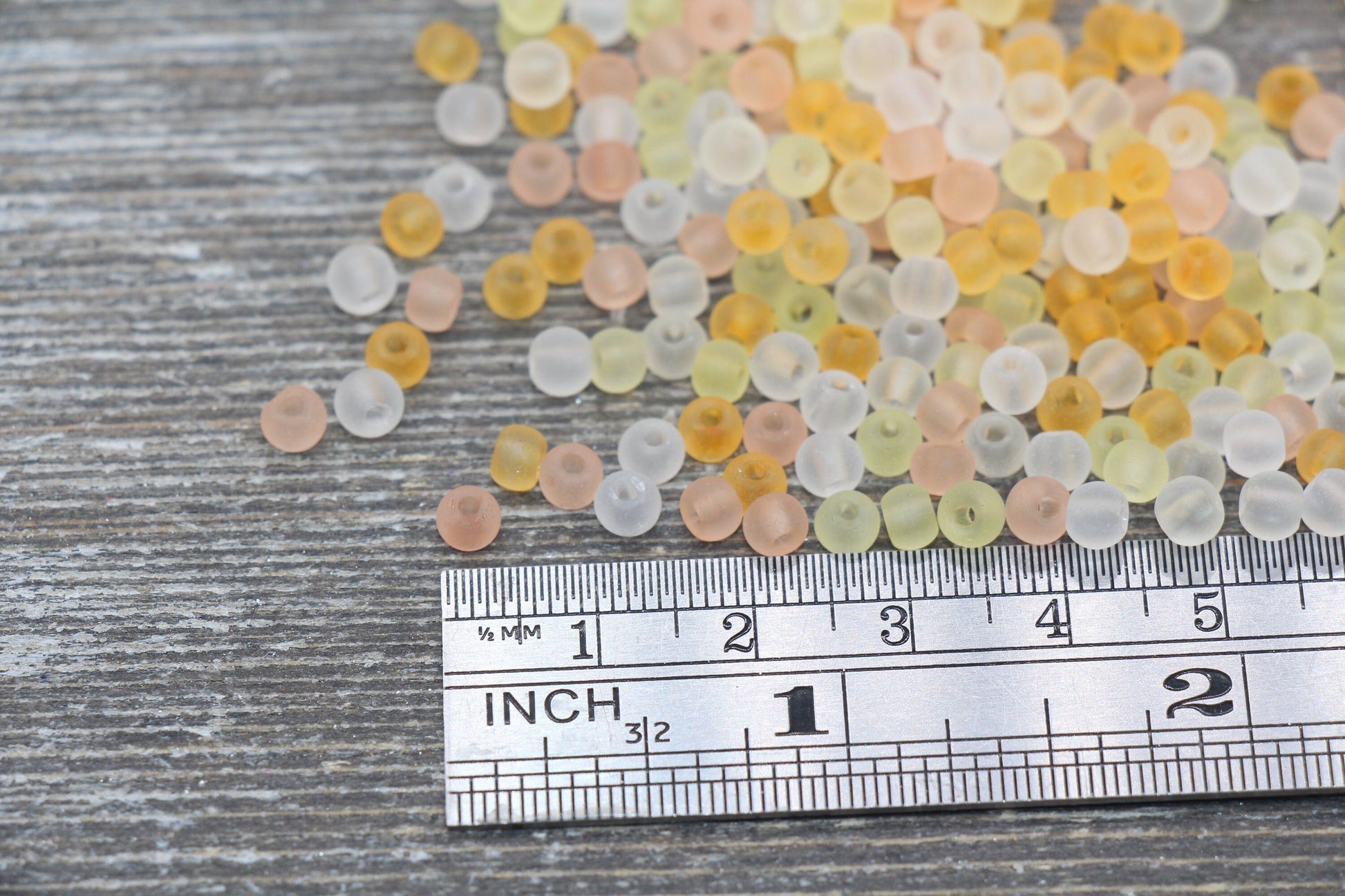 Matte Translucent Glass Beads, 4mm 6/0 Glass Round Beads, Frosted Multicolor Seed Beads, Rocailles Beads, Beading Supplies #2286