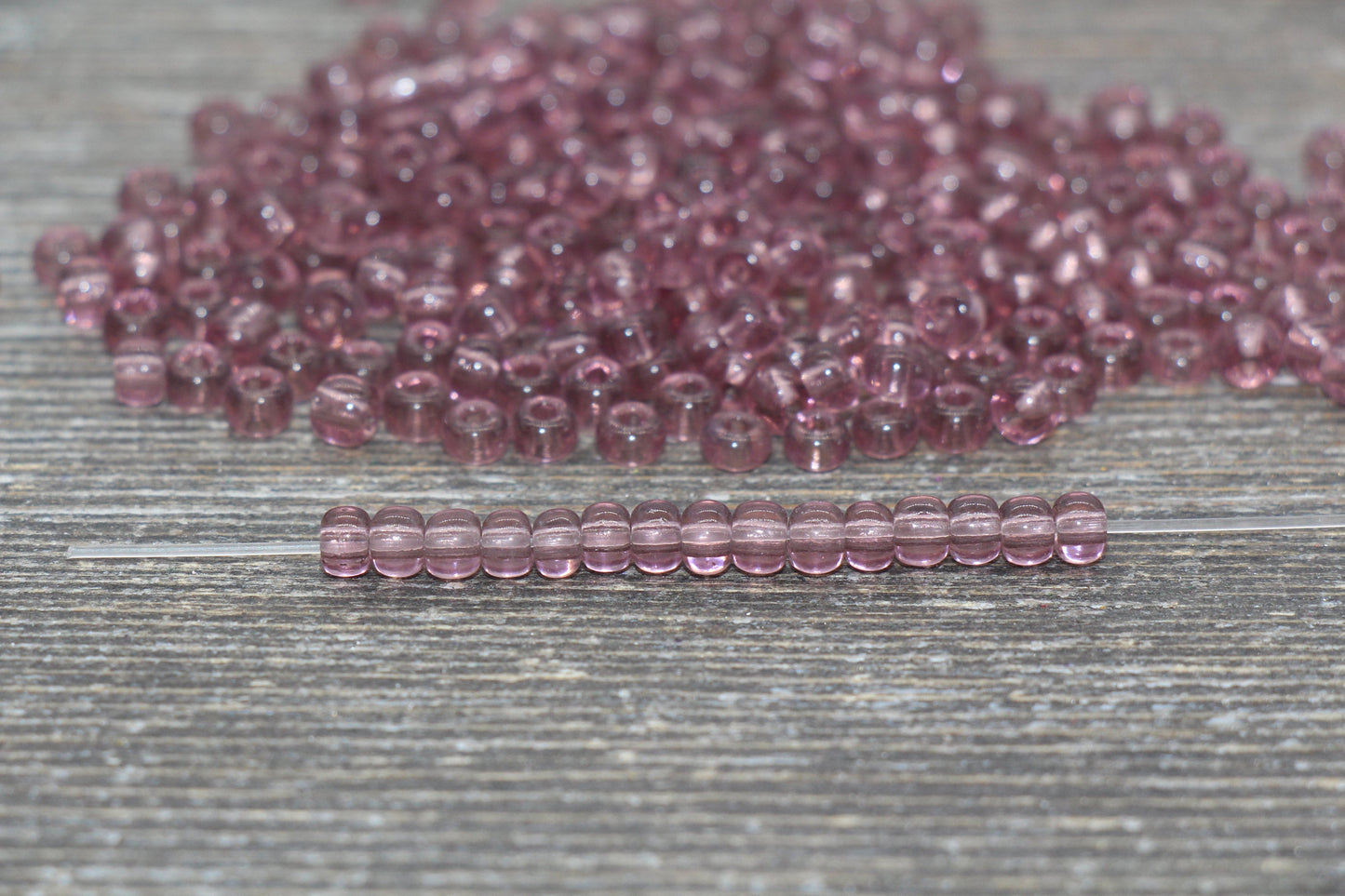 Transparent Glass Seed Beads, 4mm 6/0 Glass Round Seed Beads, Trans Seed Beads, Rocailles Beads, Beading Supplies #2272
