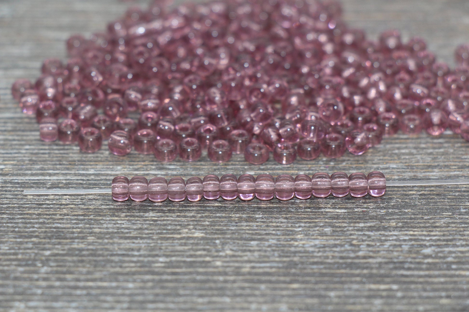 Transparent Glass Seed Beads, 4mm 6/0 Glass Round Seed Beads, Trans Seed Beads, Rocailles Beads, Beading Supplies #2272