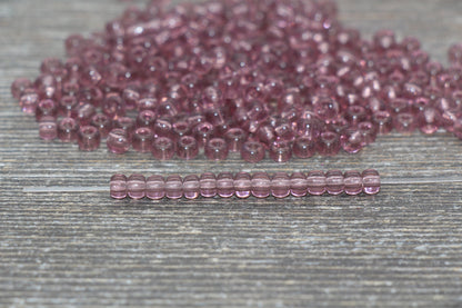 Transparent Glass Seed Beads, 4mm 6/0 Glass Round Seed Beads, Trans Seed Beads, Rocailles Beads, Beading Supplies #2272