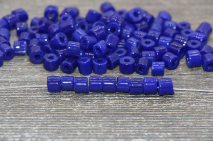 7mm Glass Seed Beads, Blue Glass Beads, Slider Glass Beads, Roller Beads, Bead for Bracelet, Beading Supplies #2346