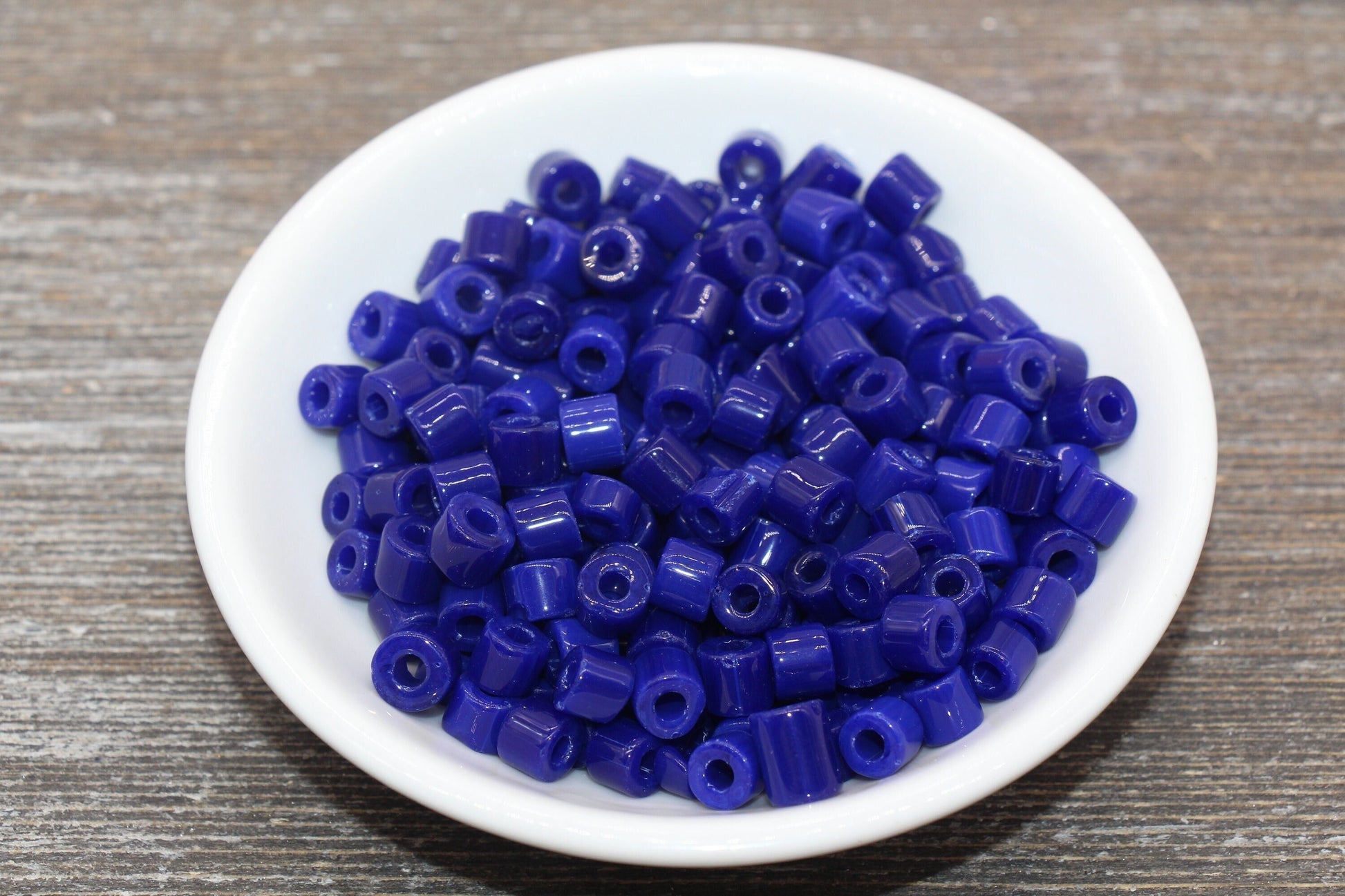 7mm Glass Seed Beads, Blue Glass Beads, Slider Glass Beads, Roller Beads, Bead for Bracelet, Beading Supplies #2346