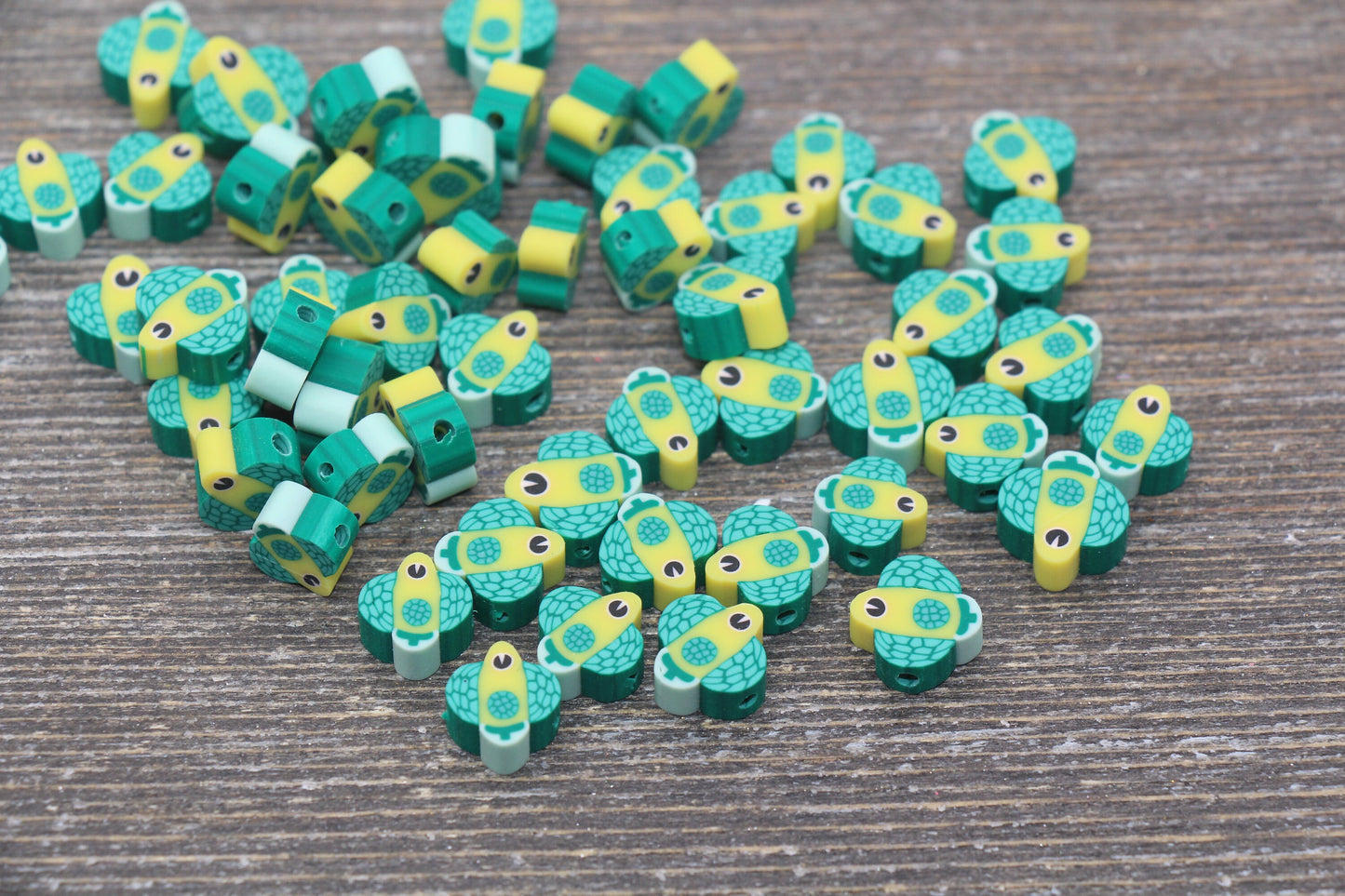 Fish Polymer Clay Beads, Fish Clay Beads, Fish Fimo Cane Beads #90