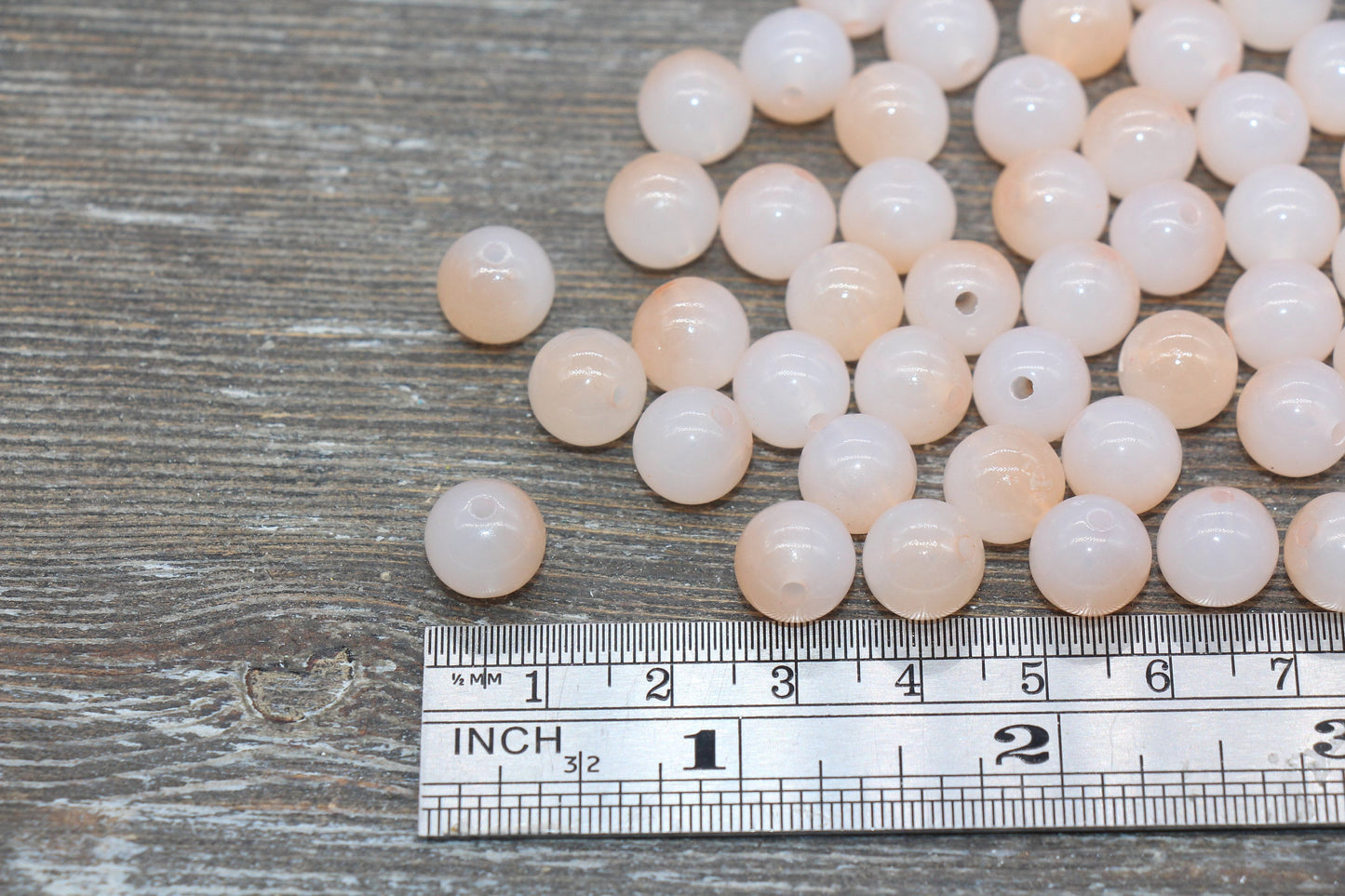 10mm Peach Ombre Round Beads, Acrylic Gumball Bead, Peach Round Beads, Bubblegum Beads, Plastic Round Bead, Jewelry Beads #2625