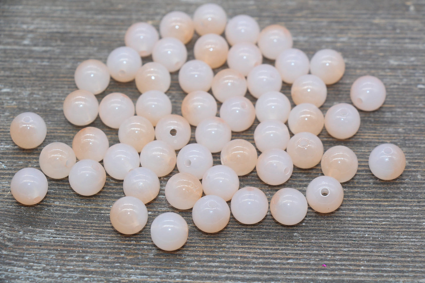 10mm Peach Ombre Round Beads, Acrylic Gumball Bead, Peach Round Beads, Bubblegum Beads, Plastic Round Bead, Jewelry Beads #2625