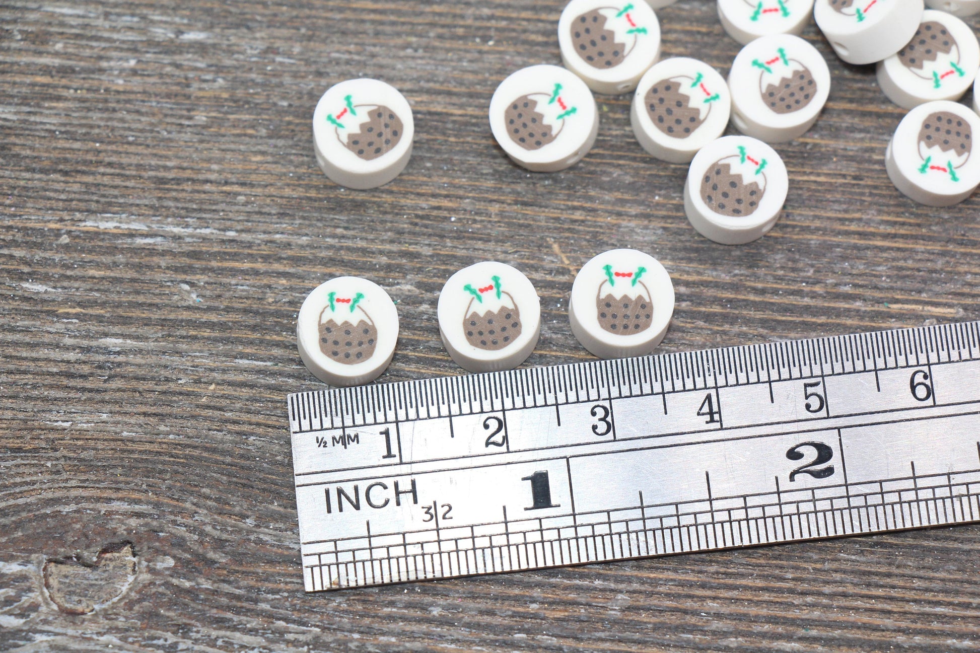 Coconut Polymer Clay Beads, Kawaii Coconut Clay Beads, Jewelry Beads, Bead for Bracelet #226