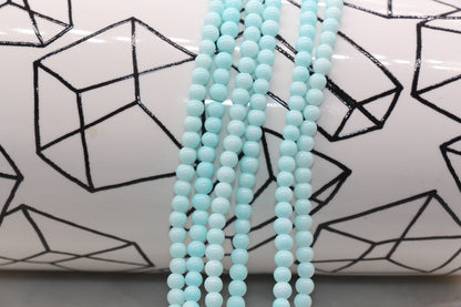 4mm Glass Beads, Round Glass Beads, Jewelry Glass Beads, Bracelet Beads